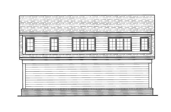 Rear Elevation image of HANSON IV House Plan